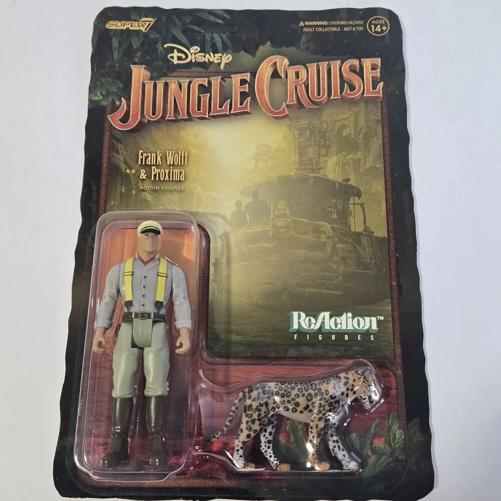 DISNEY JUNGLE CRUISE REACTION FIGURE LOT OF 2 LILY & FRANK SUPER 7